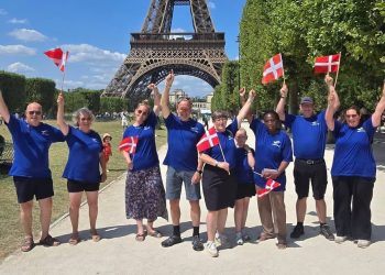 Modtagelse ved Eiffeltårnet i Paris. Foto: Privat.