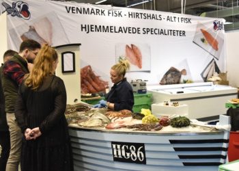 Venmark Fisk fra Hirtshals har styr på fødevaresikkerheden - også her på en stor fødevaremesse i Herning i 2024. Arkivfoto: Vagn Ole Møller Andersen