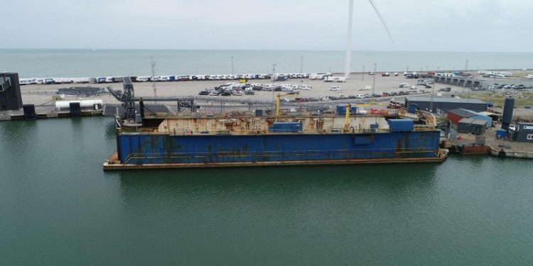 Flydedokken i Hirtshals Havn. Foto: Karsten Mølgaard.