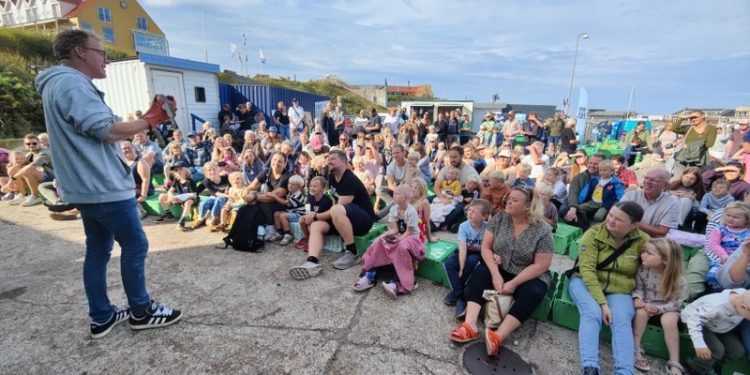 Sebastian Klein gav den under Hook & Cook som formidler fuld skrue foran Moonshine i Hirtshals. Foto: Elling.