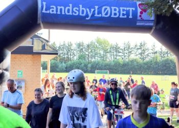 Landsbyløbet i Lendum tirsdag aften var en succes med mange deltagere.