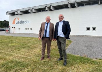 Borgmester Søren Smalbro (V) og direktør Hans Henrik von Platen-Hallermund. Foto: Privat.