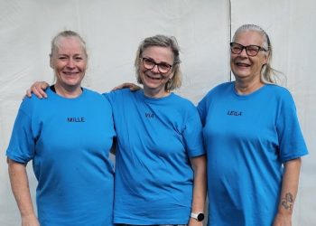 Mille, Via og Leila er de stærke kvinder bag Team Grønkjær. Foto: Privat.