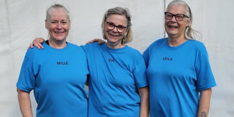 Mille, Via og Leila er de stærke kvinder bag Team Grønkjær. Foto: Privat.