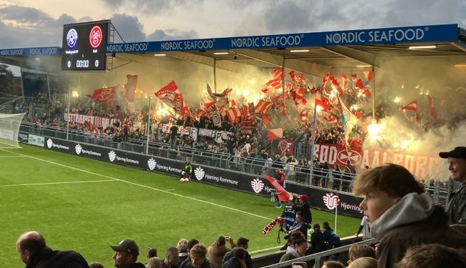 Gæsterne fra Aalborg lyser altid op på Nord Energi Arena i Hjørring. Arkivfoto: Palle W. Nielsen