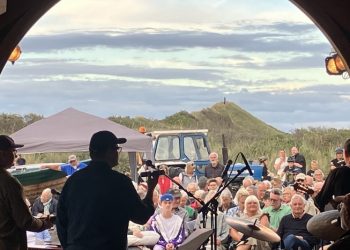 Bandet gav den flot gas i Tversted. Foto: Palle W. Nielsen