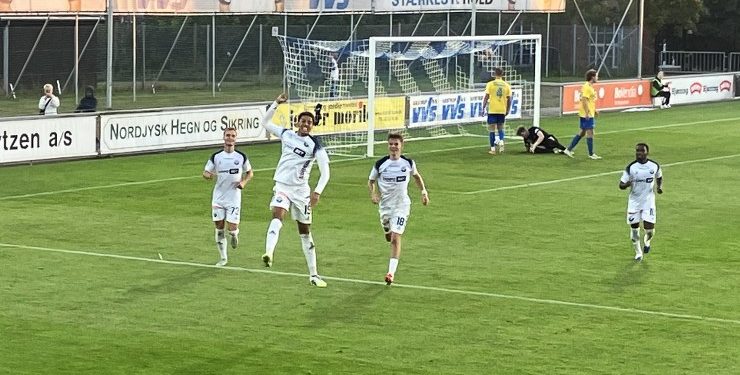 Benjamin Clemmensen scorede til 2-0 mod Skive. Arkivfoto: Palle W. Nielsen