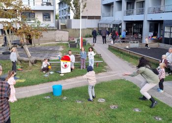 Den altid populære flødebollemaskine, var et hit blandt både børn og voksne. Foto: Jesper Kjærgaard