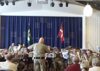 ”Hjemmeværnets Musikkorps Nordjyllands March” i daglig tale ”Vores march”. Foto: Ole Sørensen