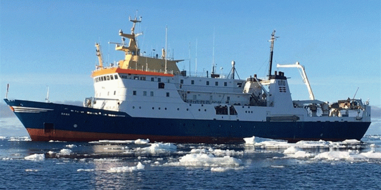 Danmarks Havforskningsskib Dana. Foto: DTU Aqua.