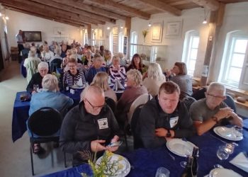 De frivillige i Madpakkehuset til afslutningsarrangementet ved Hirtshals Fyr. Foto: Privat.