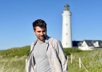 Lukas Leonhard ved Hirtshals Fyr. Foto: Privat.