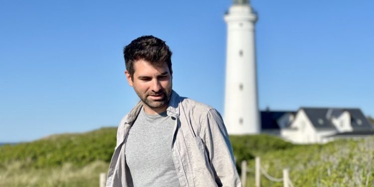 Lukas Leonhard ved Hirtshals Fyr. Foto: Privat.