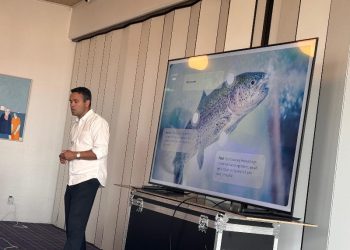 Initiativtager Samuel Muren præsenterede første gang projektet på Hotel Hirtshals i efteråret 2024. Foto (arkiv): Onnest.