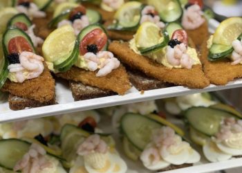 føtex Hjørring sælger hver dag mange stykker smørrebrød - dog ikke så mange som forleden. Privatfoto