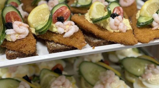 føtex Hjørring sælger hver dag mange stykker smørrebrød - dog ikke så mange som forleden. Privatfoto