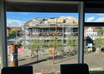 Hjørring Kulturskole set fra Vendsyssel Teater. Foto: Palle W. Nielsen