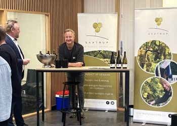 Søren Boskov Mikkelsen fra Saxtrup Vingård ved Bjergby var også på Food Fokus i Aalborg. Foto: Palle W. Nielsen
