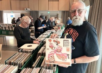 Jan Baun har altid spændende plader med - her Delta Blues Band fra 1969. Foto: Palle W. Nielsen