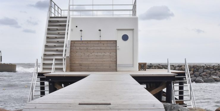 Ålbæk Havnebad er åbent for alle hele året. Foto: Vagn Ole Møller Andersen