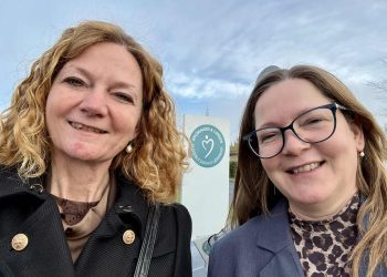 Betina D. Jensen og Lone Olsen fra Venstre i Hjørring Kommune. Foto: Privat.