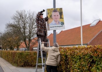 Valgplakater med Daniel Vestergaard (C) røg hurtigt til tops.