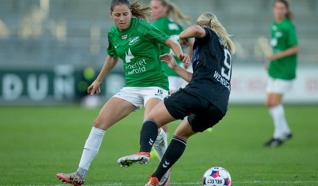 Laura Frank kender den islandske spillestil særdeles godt fra sin til Valur. Foto: Jess Madsen.