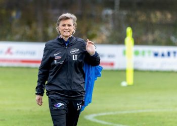 Cheftræner Lene Terp hos Fortuna Hjørring. Foto: Bente Poder.