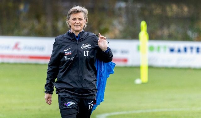 Cheftræner Lene Terp hos Fortuna Hjørring. Foto: Bente Poder.