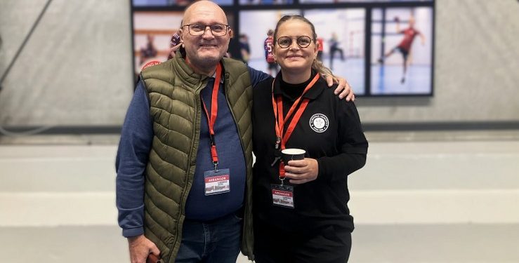 Per Bach Nielsen stod i spidsen for Hjørring Messen 2025 sammen med messechef Kristine Rokkjær fra Hjørring Håndbold. Foto: Palle W. Nielsen