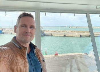 Byrådsmedlem Claus Mørkbak Højrup til Åbent Havnekontor. Foto: Privat.