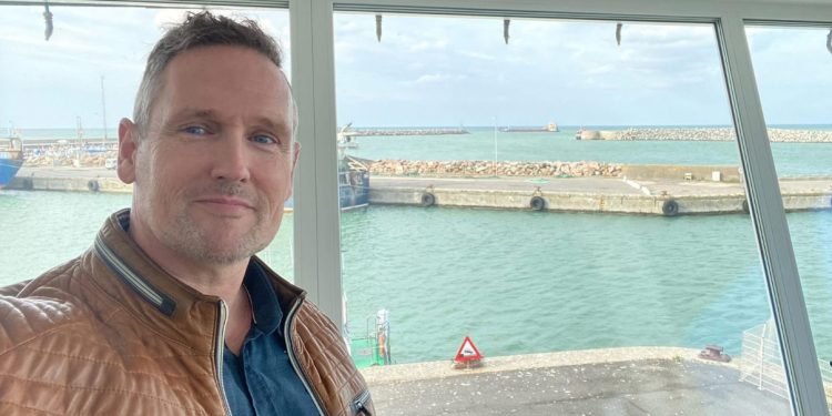Byrådsmedlem Claus Mørkbak Højrup til Åbent Havnekontor. Foto: Privat.