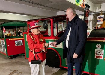 Krumme og City Foreningens formand Lars Dam. Foto: Privat.