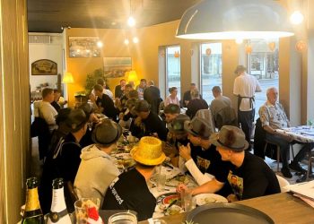 Fuld skrue på oktoberfesten i Restaurant moments. Foto: Kødboxen.