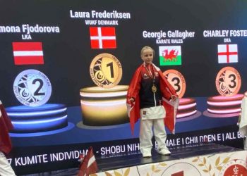 Laura fra Tokon Hjørring Karate er europamester. Privatfoto