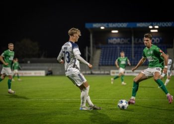 Mads Nybo blev kåret som VFFs bedste spiller i 0-2 nederlaget mod Næstved. Foto: VFF