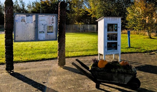 Ikke bare opbakningen til hjertestarteren, men også mange andre tiltag vidner om det stærke fællesskab i Sønderlev. Foto: Bodil Møller Jensen.