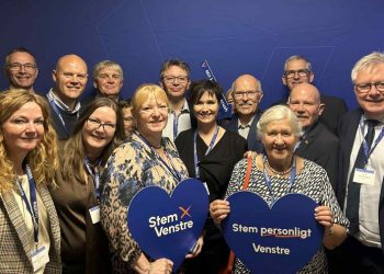 Venstres delegerede fra Hjørring Kommune til Landsmøde i Odense. Foto: Privat.