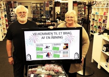 Doris og Ove Christensen er klar til åbningsfest fredag. Foto: Palle W. Nielsen