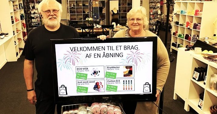Doris og Ove Christensen er klar til åbningsfest fredag. Foto: Palle W. Nielsen