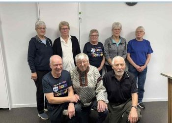 Nederst fra venstre: Palle Madsen, Kurt Kristensen, Tage Jespersen
Øverst fra venstre: Anne Kirstine Brag Christiansen, Kirsten Thomsen, Sonja Hvims, Agnethe Isbak og Elsebeth Olesen. Foto: BMI.