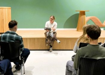 Lokalpolitiker og udvalgsformand Gry Bruun Nielsen deltog i arrangementet på Hjørring Bibliotek.