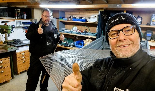 Peter Jensen og Flemming Hammer hos Bunkerguppen Hirtshals. Foto: Privat.