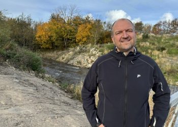 Christian Engen ved Uggerby Å. Foto: Privat.