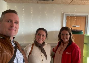 Claus Mørkbak Højrup (V), Gry Bruun Nielsen (B) og Anette Bæk (S). Foto: Privat.