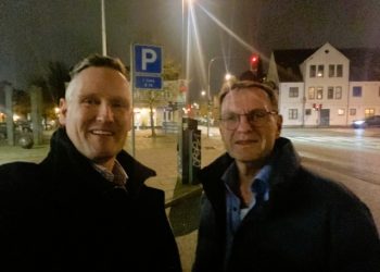 Claus Mørkbak Højrup og Michael Engbjerg fra Venstre. Foto: Privat.