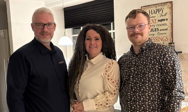 Dan, Anne og Thomas. Foto: Privat.