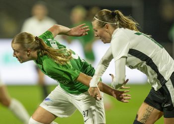 Nikoline Nielsen demonstrerede også i Odense sit enorme talent og sin boldforståelse. Foto (arkiv): Jess M. Madsen.
