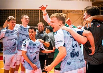 Forståelig sejrsrus hos spillerne efter seneste sejr i Champions League. Foto: HFK.