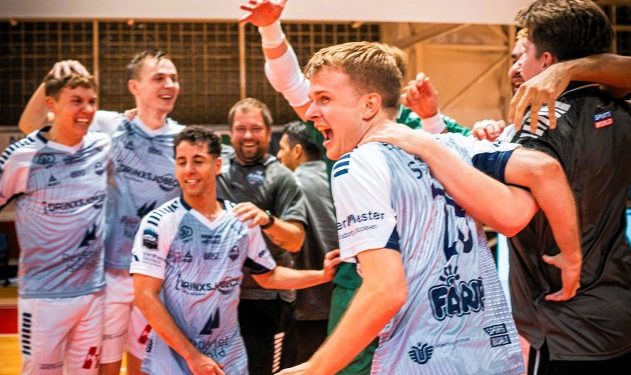 Forståelig sejrsrus hos spillerne efter seneste sejr i Champions League. Foto: HFK.